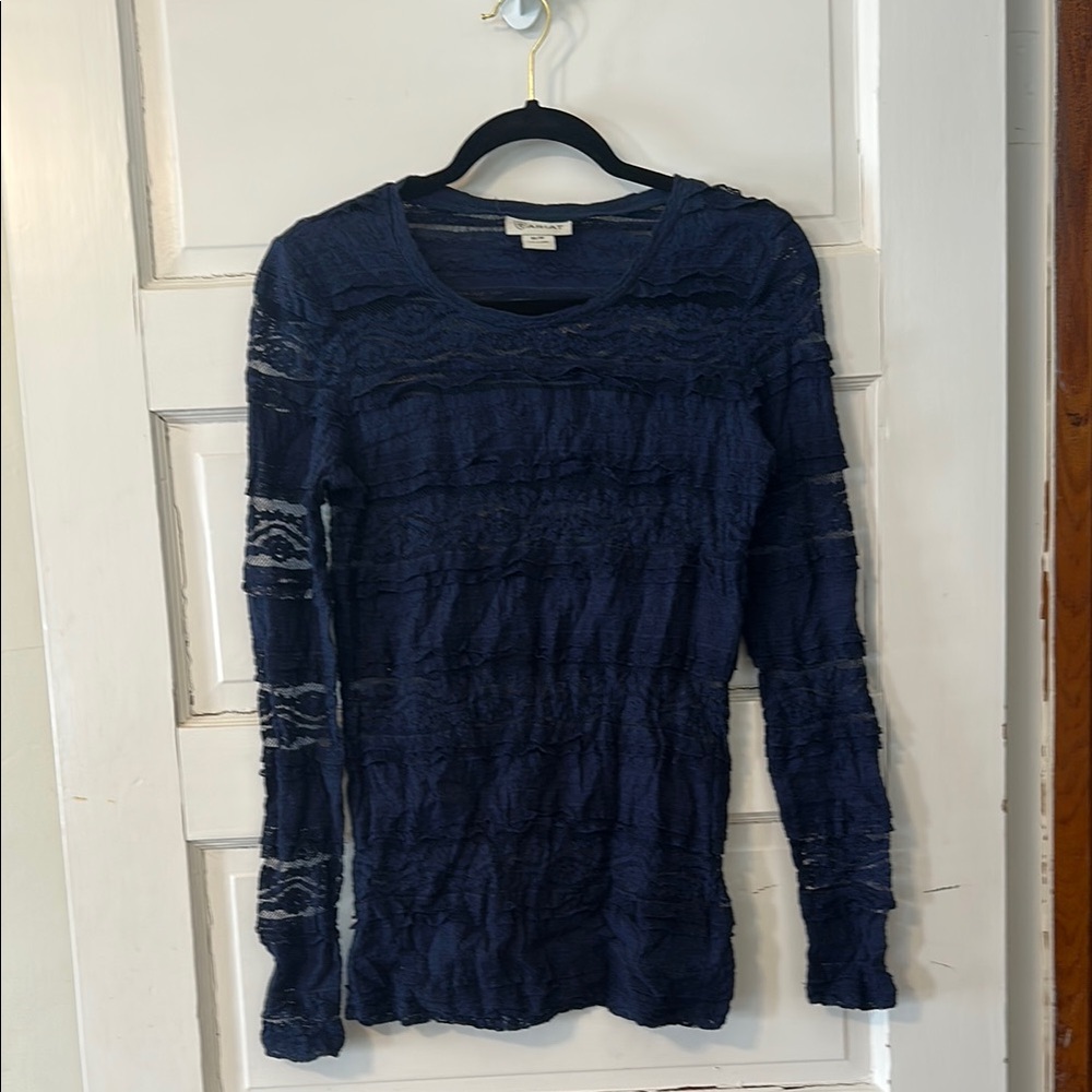 Ariat Blue Ruched Hoodie